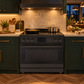 Induction Hardware Luxury Series 36-Inch 5.4 Cu. Ft. Induction Range, Self-Cleaning, Black Stainless Steel, S-IR36-BS