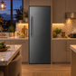 Induction Hardware 30-Inch Refrigerator Built-In Column with Water Dispenser, Black Stainless Steel, RFC-30-BS
