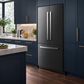 Induction Hardware 36-Inch French Door Built-In Refrigerator with Freezer, Ice Maker and Water Dispenser, Black Stainless Steel, RF-FD-36-BS