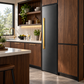 Induction Hardware 24-Inch Refrigerator Built-In Column with Water Dispenser, Black Stainless Steel, RFC-24-BS-ORION