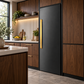 Induction Hardware 30-Inch Refrigerator Built-In Column with Water Dispenser, Black Stainless Steel, RFC-30-BS-ORION