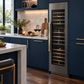 Induction Hardware 24-Inch Three Zone Built-In Wine Refrigerator Column, Black Stainless Steel, RFC-W-24-BS-ORION