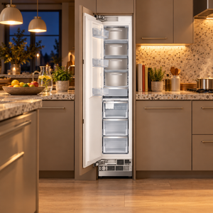 Induction Hardware 18-Inch Freezer Built-In Column with Ice Maker, Panel Ready, FRC-18-PR