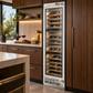 Induction Hardware 24-Inch Three Zone Built-In Wine Refrigerator Column, Panel Ready, RFC-W-24-PR