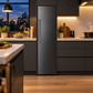 Induction Hardware 18-Inch Freezer Built-In Column with Ice Maker, Black Stainless Steel, FRC-18-BS
