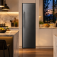 Induction Hardware 24-Inch Freezer Built-In Column with Ice Maker, Black Stainless Steel, FRC-24-BS