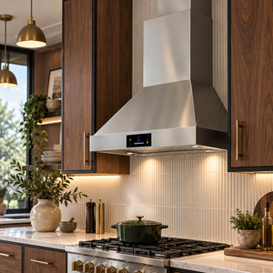 Induction Hardware 30-Inch Convertible Wall Mount Range Hood, 400 CFM, Stainless Steel, RH-400-30-SS
