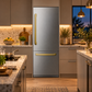 Induction Hardware 30-Inch Built-In Refrigerator and Freezer with Ice Maker and Water Dispenser, Stainless Steel, RF-30-SS-VEGA