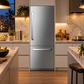 Induction Hardware 30-Inch Built-In Refrigerator and Freezer with Ice Maker and Water Dispenser, Stainless Steel, RF-30-SS