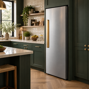 Induction Hardware 30-Inch Freezer Built-In Column with Ice Maker, Stainless Steel, FRC-30-SS-VEGA
