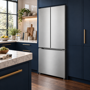Induction Hardware 30-Inch Premium Freestanding Refrigerator and Freezer, Stainless Steel, RF-FS-ECO-30-SS