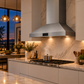Induction Hardware 48-Inch Convertible Wall Mount Range Hood, 1800 CFM, Stainless Steel, S-RH48-PW-SS