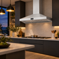 Induction Hardware 60-Inch Wall Mount Range Hood, 1800 CFM, Stainless Steel, S-RH60-PW-SS