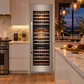 Induction Hardware 24-Inch Three Zone Built-In Wine Refrigerator Column, Stainless Steel, RFC-W-24-SS