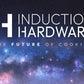 Induction Hardware 36" Induction Rangetop, 5-Zone, Black Stainless Steel, IRT36-BS