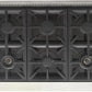 Kucht Professional 36" 5.2 cu. ft. Natural Gas Range in Stainless Steel with Black Accents, KFX360-K
