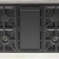 Kucht Professional 36" 5.2 cu. ft. Natural Gas Range in Stainless Steel with Black Accents, KFX360-K