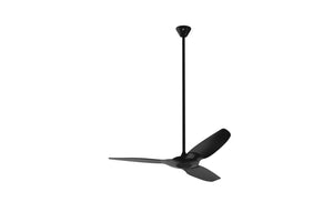 Big Ass Fans Haiku L 52" Ceiling Fan in Black with 62.8" Downrod Accessory