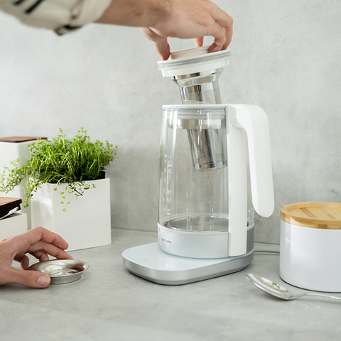 ZWILLING Glass Kettle in Black, Enfinigy Series