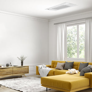 MRCOOL DIY 5th Gen 2-Zone 24,000 BTU Ceiling Cassette Mini Split Air Conditioner & Heat Pump 12K with 25 ft. / 12K with 50 ft. Pre-Charged Line Sets | DIYM227HPC04D08