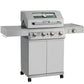 Monument Grills Mesa 400M Series | 4 Burner Mini Propane Gas Grill in Stainless Steel
