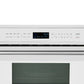 FORNO Espresso Oliena 30" 1.6 cu. ft. Built-In Microwave Oven in White with Silver Handles, FMWDR3093-30WHT
