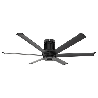 Big Ass Fans i6 60" Ceiling Fan in Black, Covered Outdoors with LED