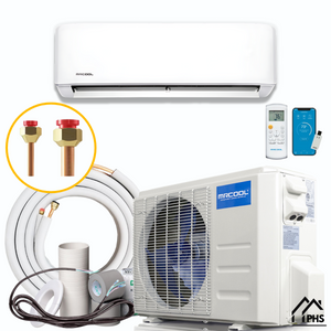 MRCOOL 5th Gen Advantage 12,000 BTU Single Zone Mini Split Complete System with 16ft. Line Set 230V (HVAC Technician Required), A-12-HP-230D-O
