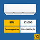 MRCOOL DIY 4th Generation 12K BTU Wall Mount Air Handler 230 Volt with Enhanced WiFi, DIY-12-HP-WMAH-230C25