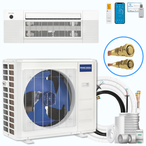 MRCOOL DIY® 5th Gen E Star 18,000 BTU Single Zone Ceiling Cassette Mini Split Complete System 230V with 25 ft. DIY Quick Connect Line Set and DIYPRO Cable