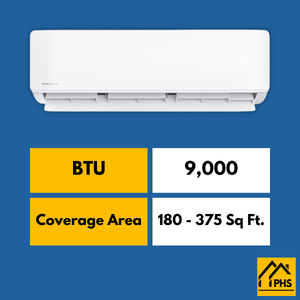 MRCOOL DIY 4th Generation 9K BTU Wall Mount Air Handler with Enhanced WiFi (208V-230V/60HZ/3-15A), DIY-09-HP-WMAH-230C25