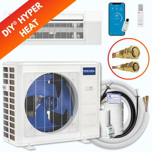 MRCOOL DIY® 5th Gen Hyper Heat 18,000 BTU Single Zone Ceiling Cassette Mini Split System 230V, DIYHH-18-HP-CM-230D25