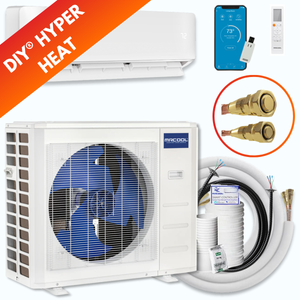 MRCOOL DIY® 5th Gen Hyper Heat 18,000 BTU Single Zone Mini Split System 230V, DIYHH-18-HP-WM-230D25