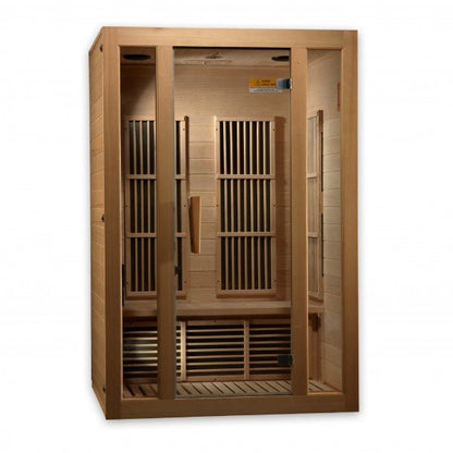 Maxxus Seattle Low EMF Indoor Infrared Sauna in Canadian Hemlock (2-Person Capacity)
