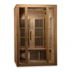 Maxxus Seattle Near Zero EMF Indoor Infrared Sauna in Canadian Hemlock (2-Person Capacity)