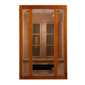 Maxxus Aspen Low EMF Indoor Infrared Sauna in Canadian Hemlock (2-Person Capacity)