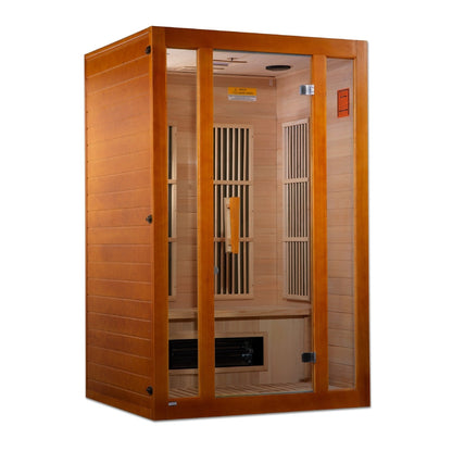 Maxxus Aspen Low EMF Indoor Infrared Sauna in Canadian Hemlock (2-Person Capacity)