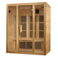 Maxxus Bellevue Low EMF Indoor Infrared Sauna in Canadian Hemlock (3-Person Capacity)