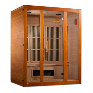 Maxxus Alpine Low EMF Indoor Infrared Sauna in Canadian Hemlock (3-Person Capacity)