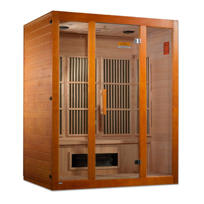 Maxxus Alpine Low EMF Indoor Infrared Sauna in Canadian Hemlock (3-Person Capacity)