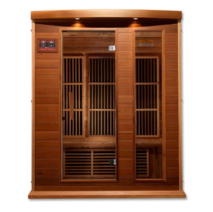 Maxxus Low EMF Indoor Infrared Sauna in Canadian Red Cedar (3-Person Capacity)