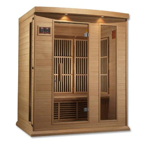Maxxus Low EMF Indoor Infrared Sauna in Canadian Hemlock (3-Person Capacity)