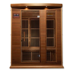 Maxxus Near Zero EMF Indoor Infrared Sauna in Canadian Red Cedar (3-Person Capacity)