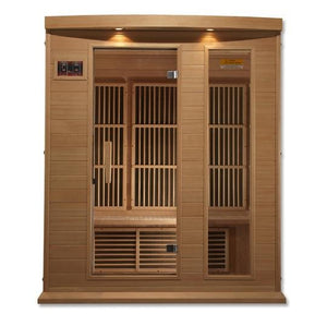 Maxxus Near Zero EMF Indoor Infrared Sauna in Canadian Hemlock (3-Person Capacity)