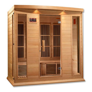 Maxxus Low EMF Indoor Infrared Sauna in Canadian Hemlock (4-Person Capacity)