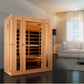 Maxxus Trinity Low EMF Indoor Infrared Sauna in Canadian Hemlock (3-Person Capacity)