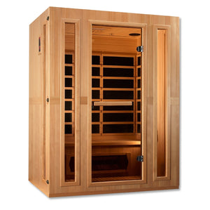 Maxxus Trinity Low EMF Indoor Infrared Sauna in Canadian Hemlock (3-Person Capacity)