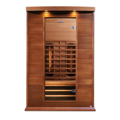 Maxxus Full Spectrum Near Zero EMF Indoor Infrared Sauna in Canadian Red Cedar (2-Person Capacity)