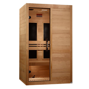 Maxxus S-Line Low EMF Indoor Infrared Sauna in Canadian Hemlock (2-Person Capacity)