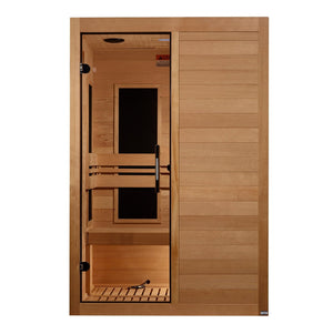 Maxxus S-Line Low EMF Indoor Infrared Sauna in Canadian Hemlock (2-Person Capacity)